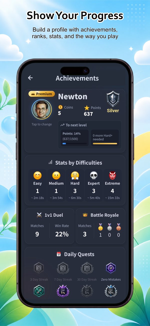 Achievements & Profile